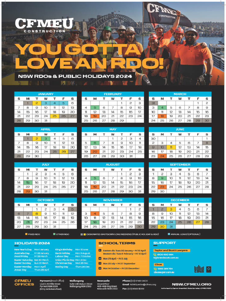 RDO Calendar 2024 | PDF