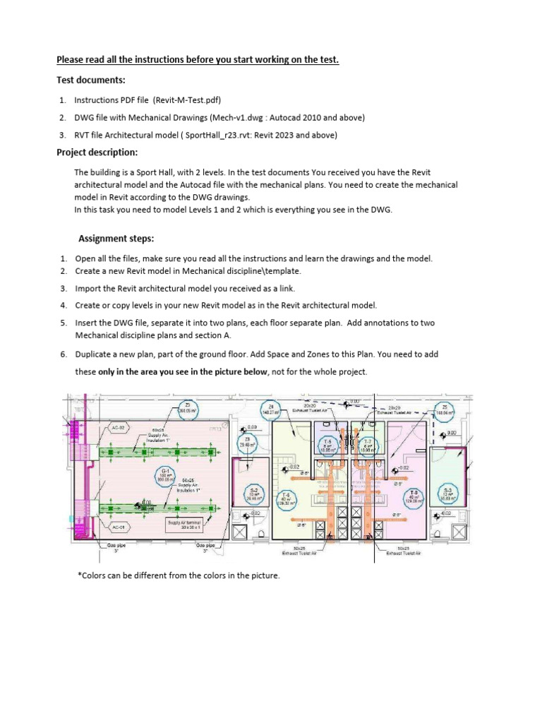Test Instructions Revit M Test | PDF | Autodesk Revit