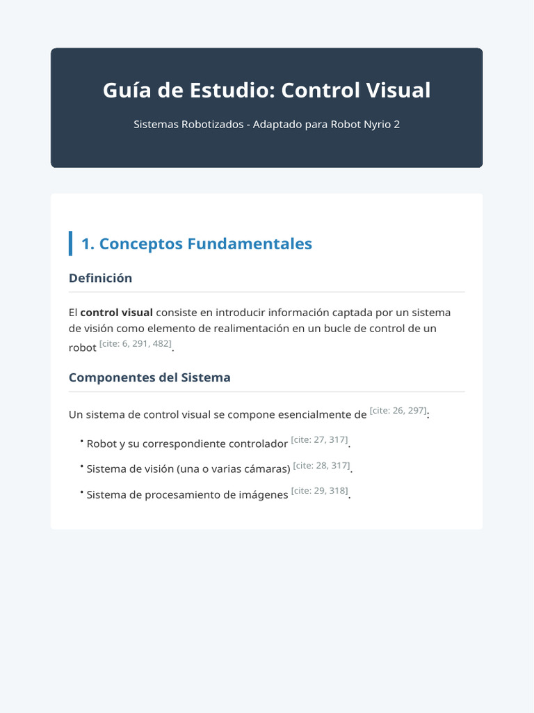 Guia Estudio Control Visual | PDF | Matemáticas Aplicadas | Informática