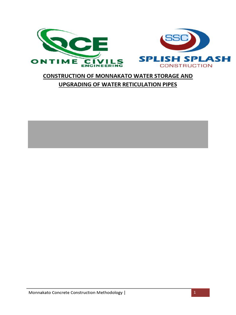 METHOD STATEMENT FOR CONCRETE | PDF | Concrete | Materials