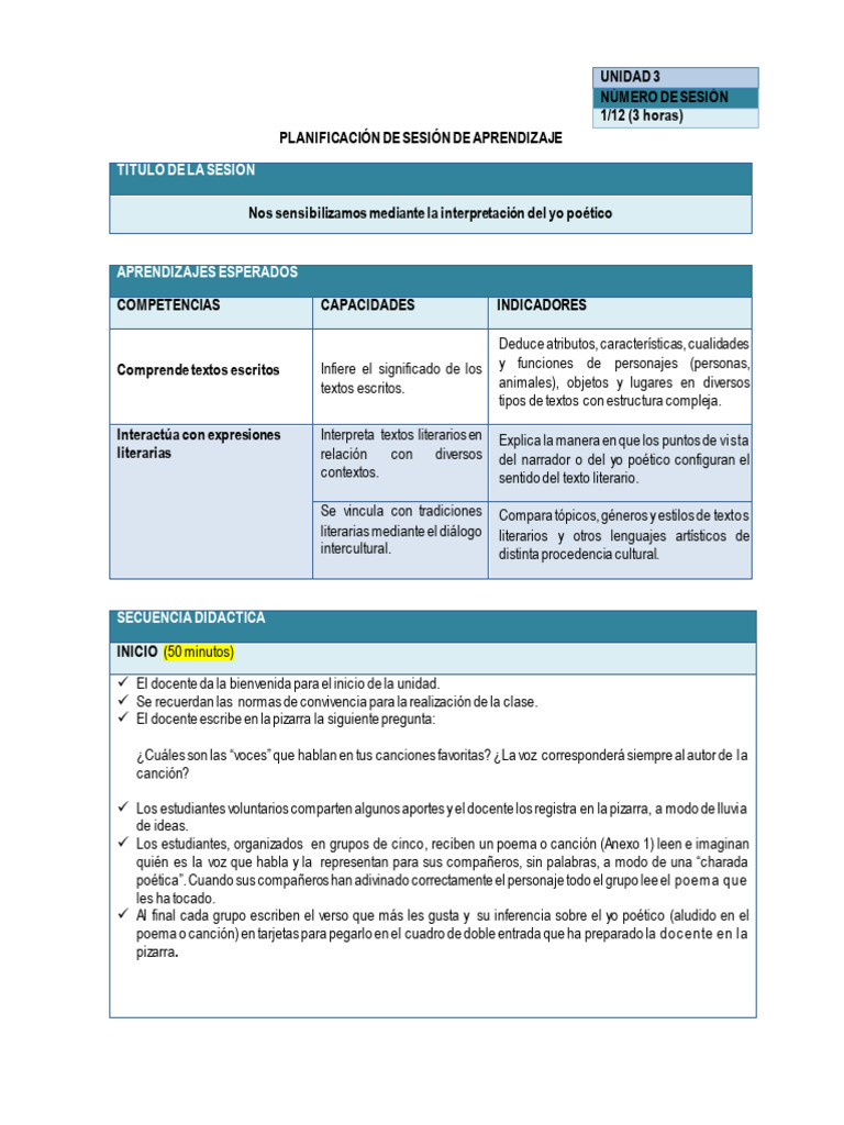 Com5 u3 Sesión 01 | PDF