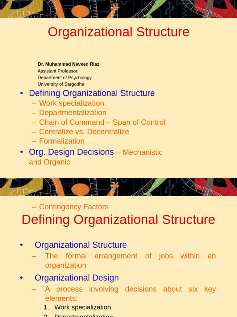 Organizational Structure | PDF | Organizational Structure ...