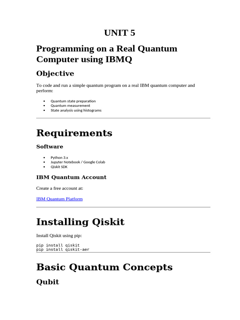 QC UNIT 5 | PDF | Quantum Computing | Quantum Mechanics