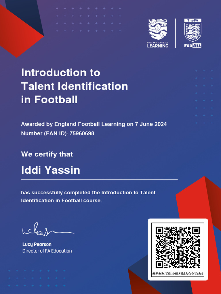 Introduction to Talent Identification in Football Introduction To | PDF
