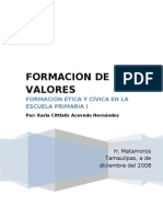 Formacion en Valores