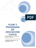 Plan y Programa de Educacion Civica