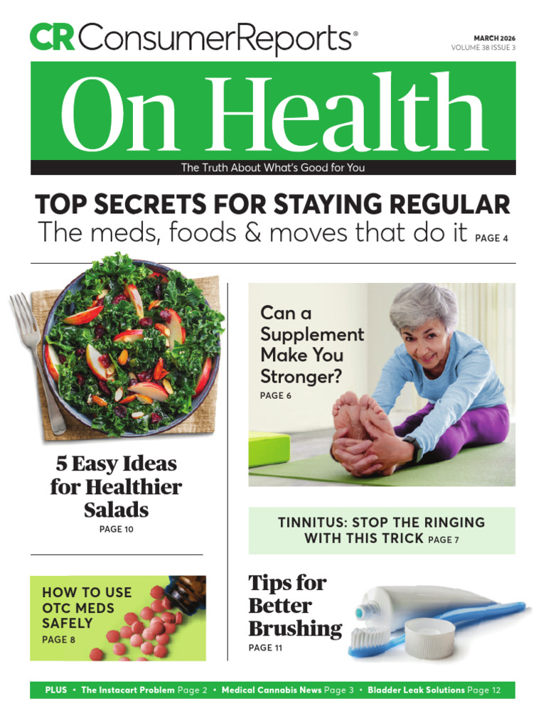 Consumer Reports on Health Issue 3 Volume 38 Mar 2026 | PDF | Dietary ...