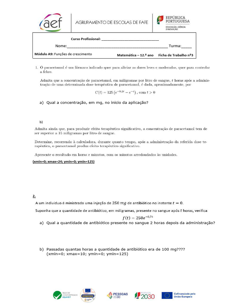 Modulo A9 Ficha 3 | PDF