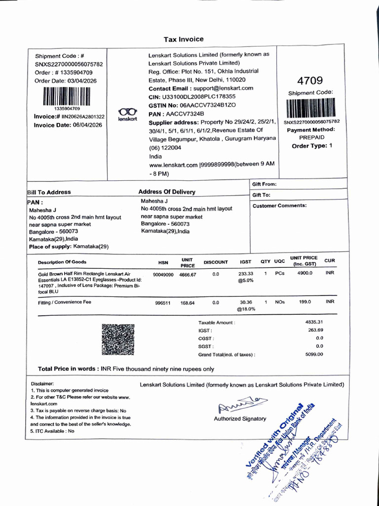 Adobe Scan 10 Apr 2026 | PDF | Invoice | Payments