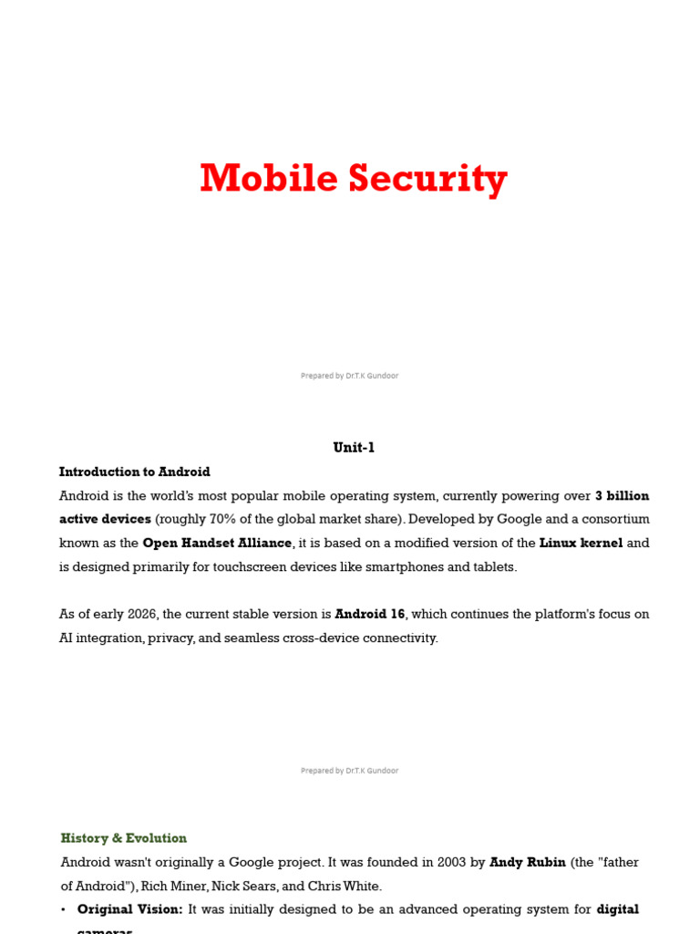 Mobile Security All | PDF | Android (Operating System) | Computer File