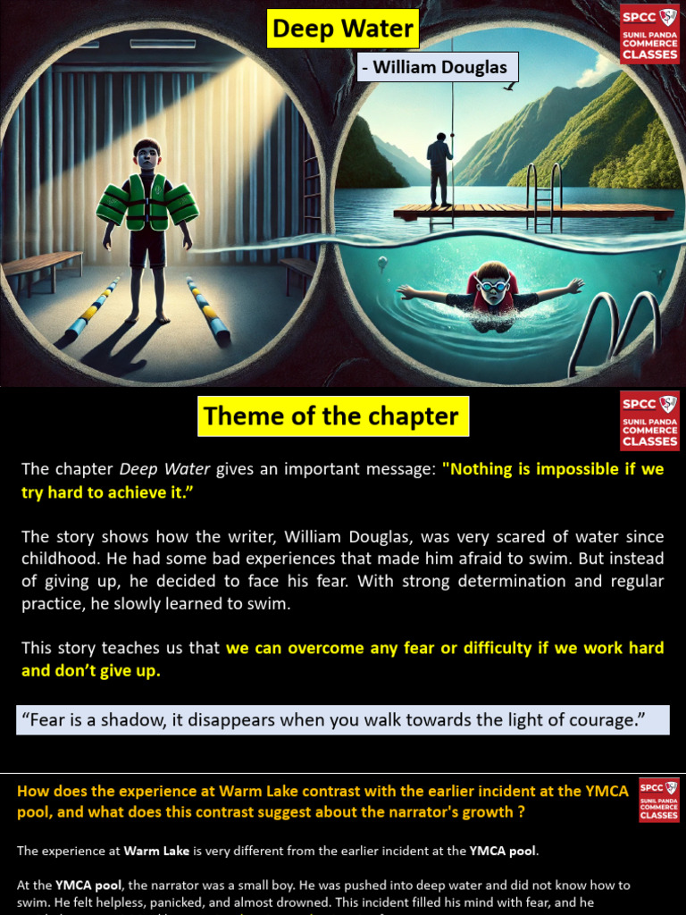 3. Deep Water Extract Based Questions | PDF | Fear | Courage
