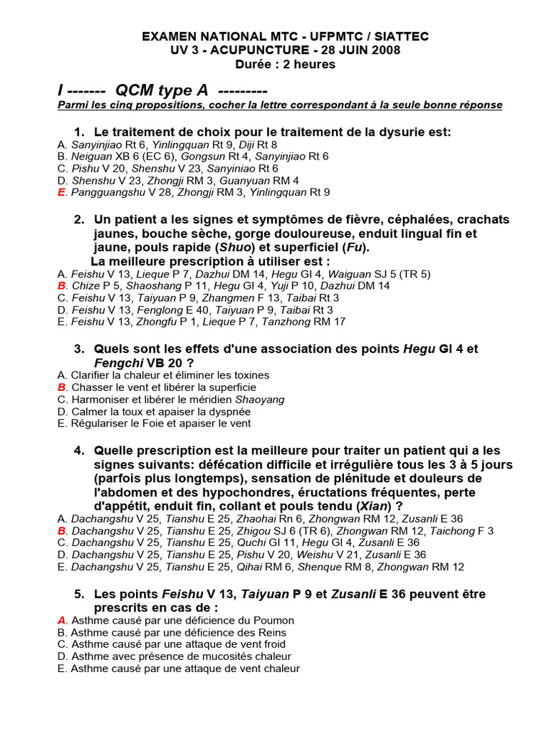 QCM MTC | PDF