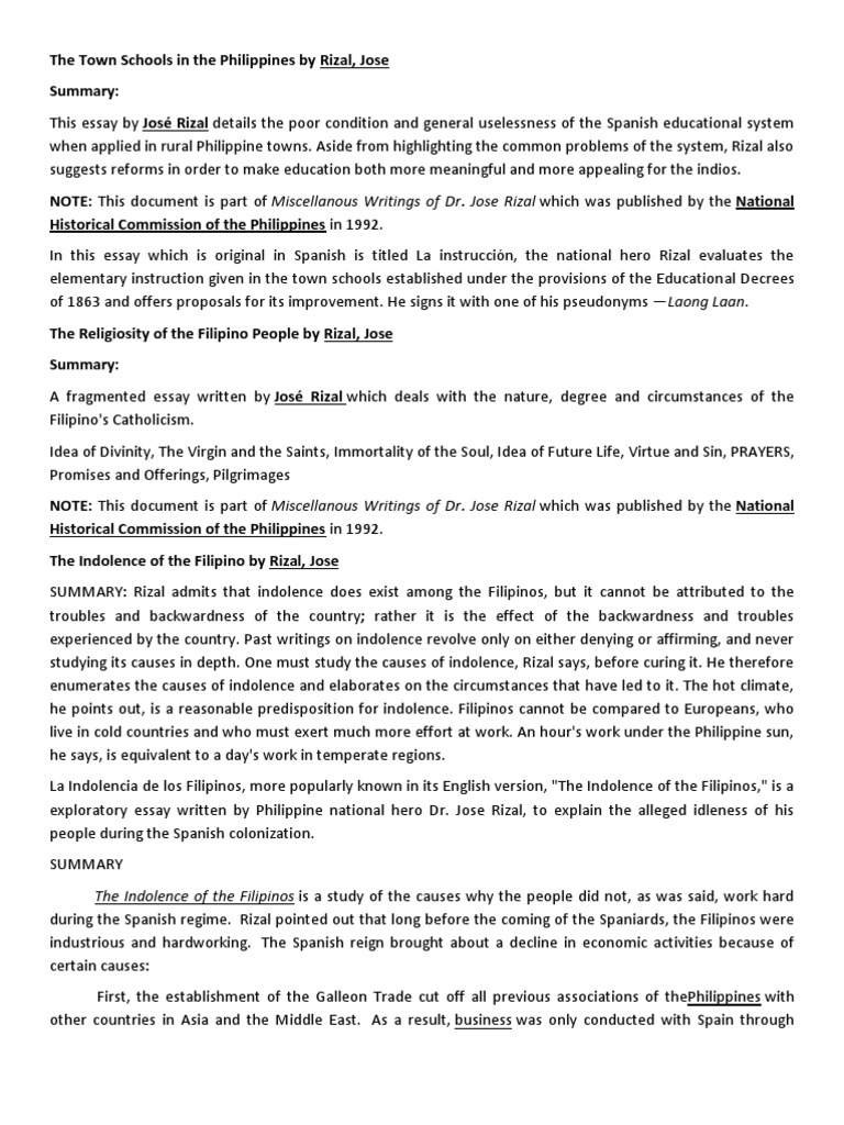 Essay about jose rizal as national hero picture