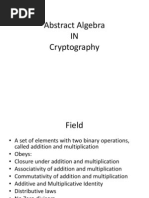 Abstract Algebra in Cryptography