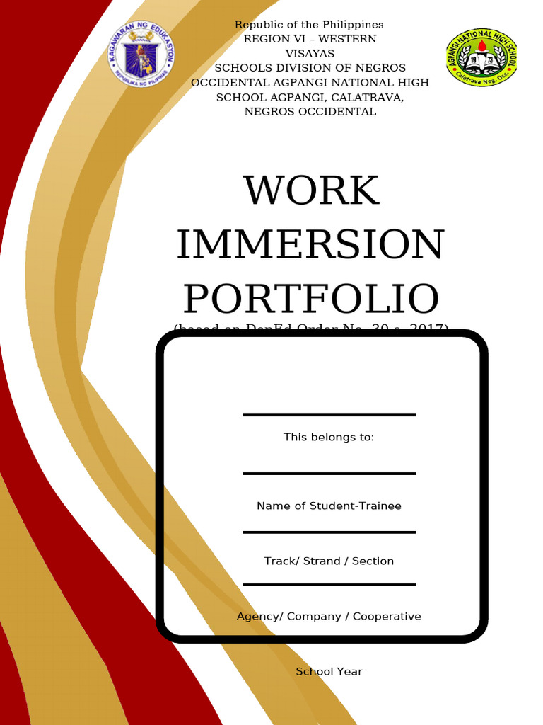 Work Immersion Portfolio | PDF | Interview