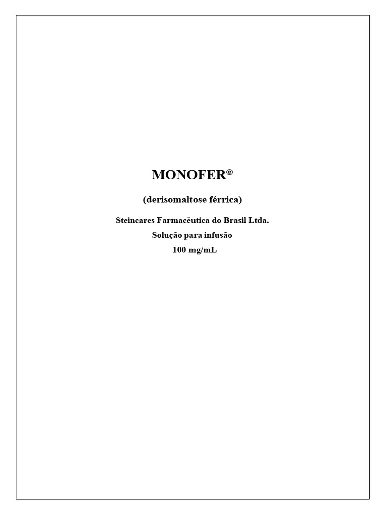Bula 1778248003473 | PDF | Anemia | Ferro