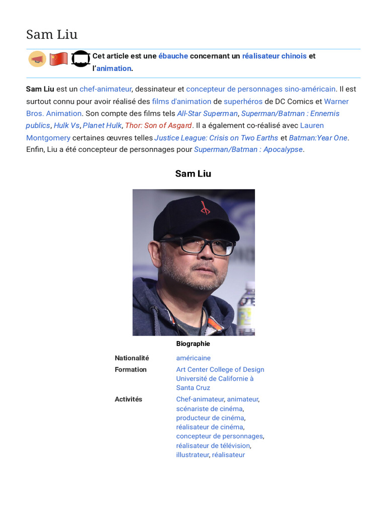 Sam Liu - Wikipédia | PDF | BD