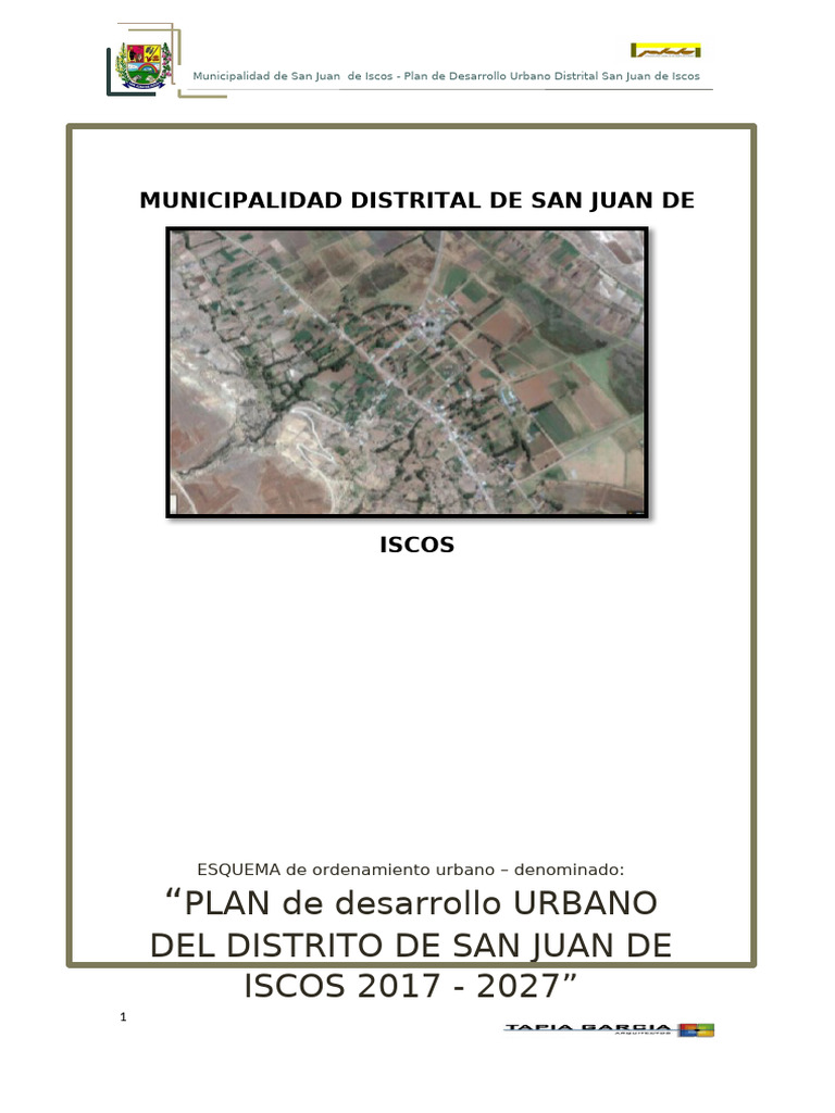 Pdu San Juan de Iscos | PDF | Planificación urbana | Sustentabilidad