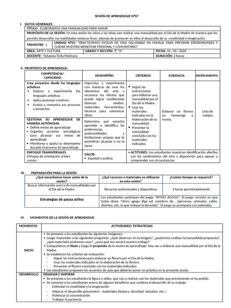 3A S08 D03 AC | PDF | Aprendizaje | Creatividad