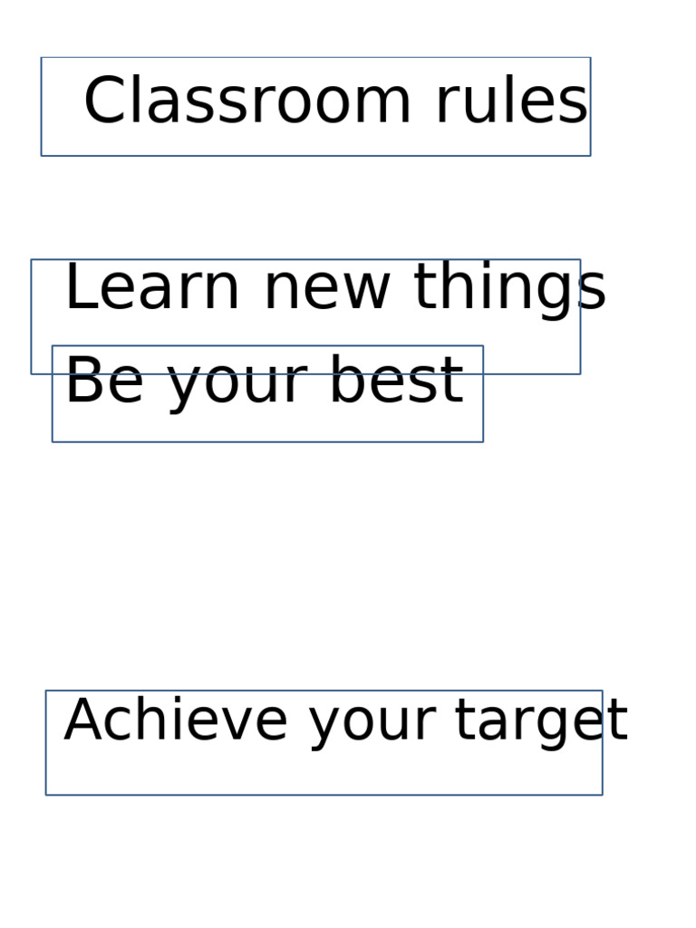 Classroom Rules | PDF