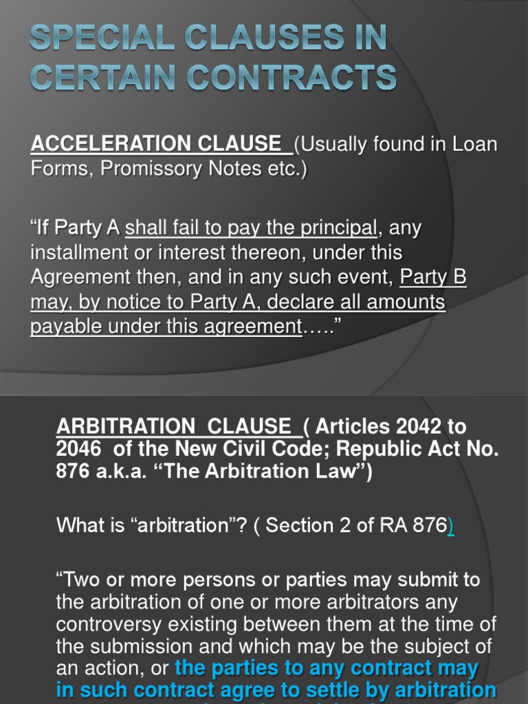 Key Contract Clauses Explained | PDF | Lease | Arbitration