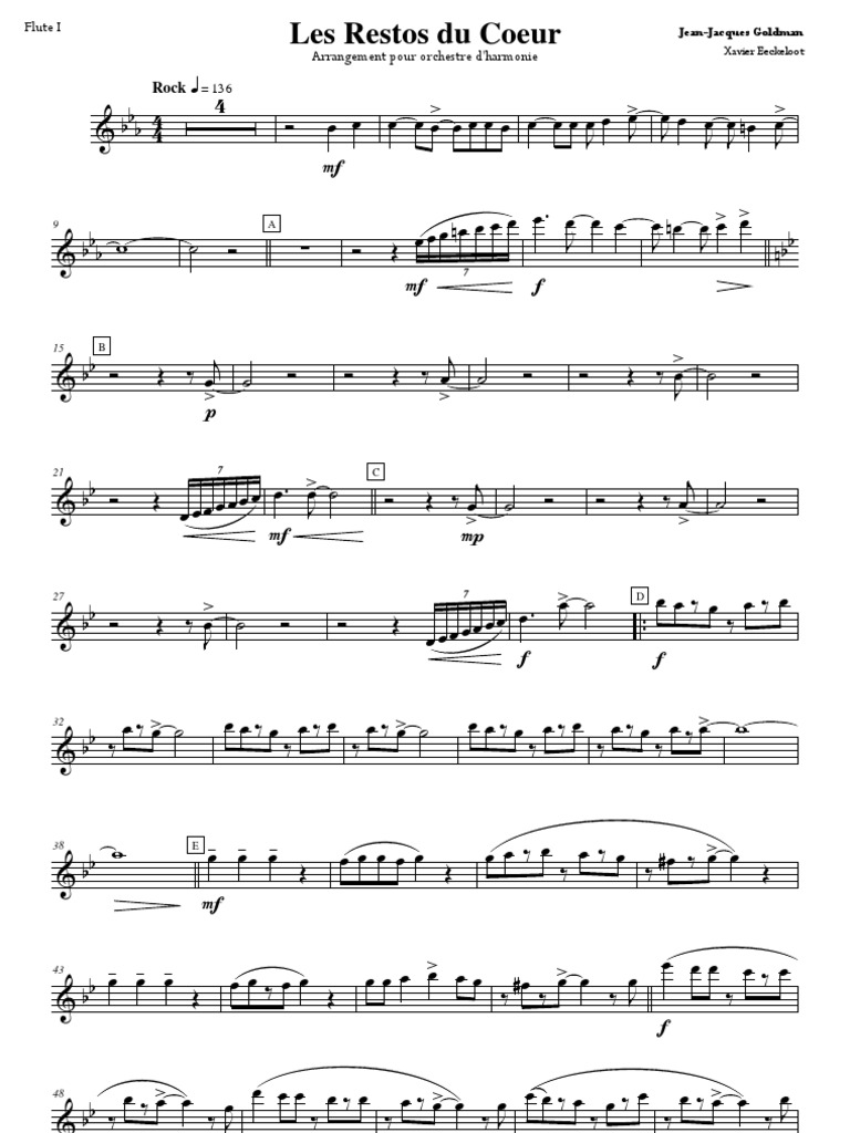Les Restos Du Coeur Version Longue Flute