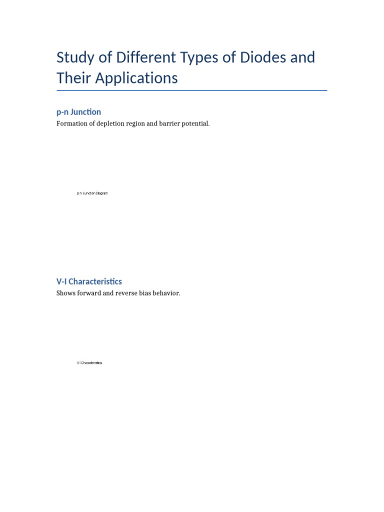 Diode Project With Diagrams | PDF