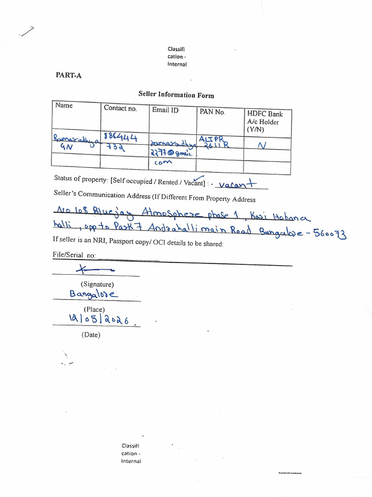 Seller Form | PDF