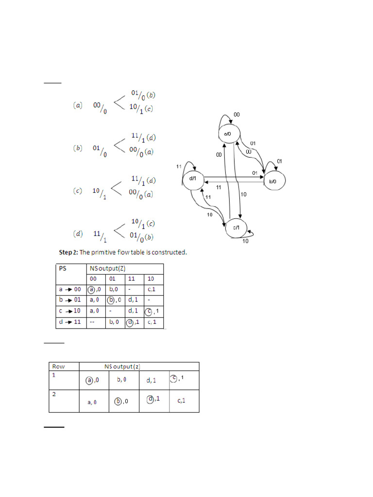 Design an Asynchronous Sequential Circuit | PDF