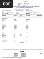 Urinalysis Laboratory Report Form | PDF