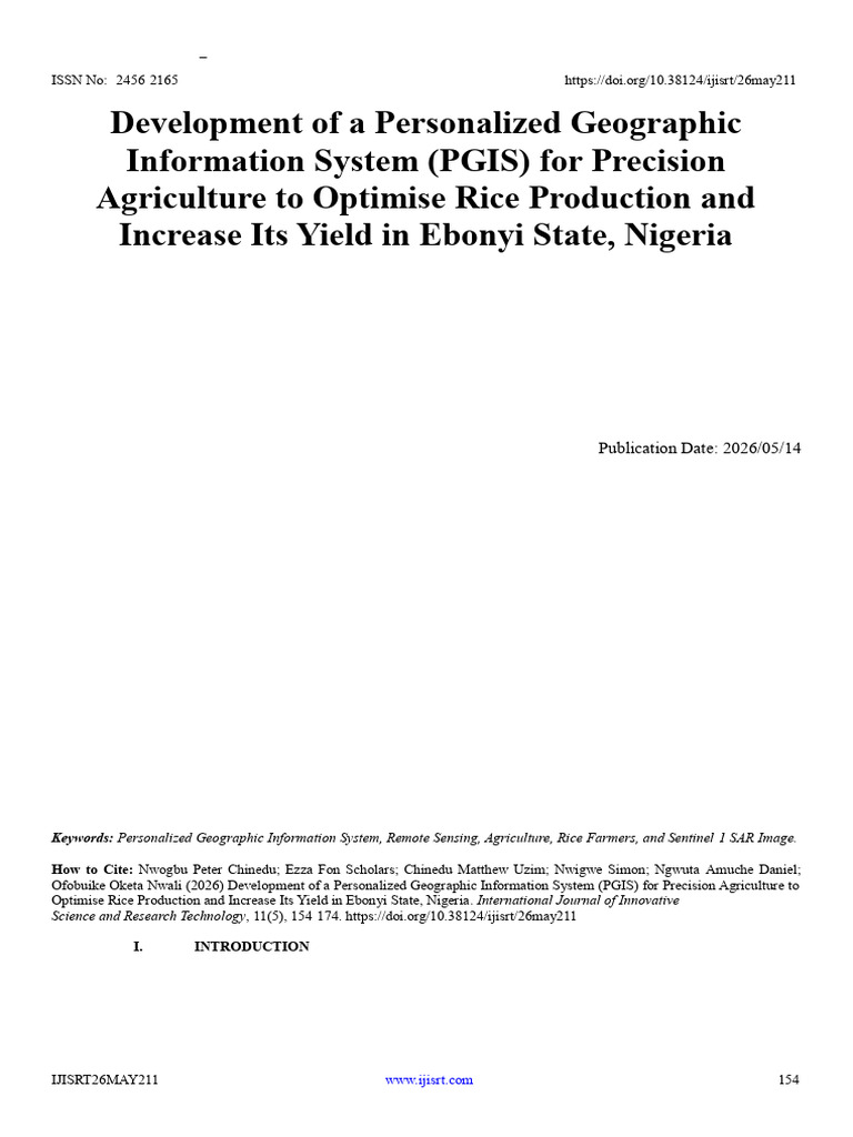 Development of a Personalized Geographic Information System (PGIS) for ...