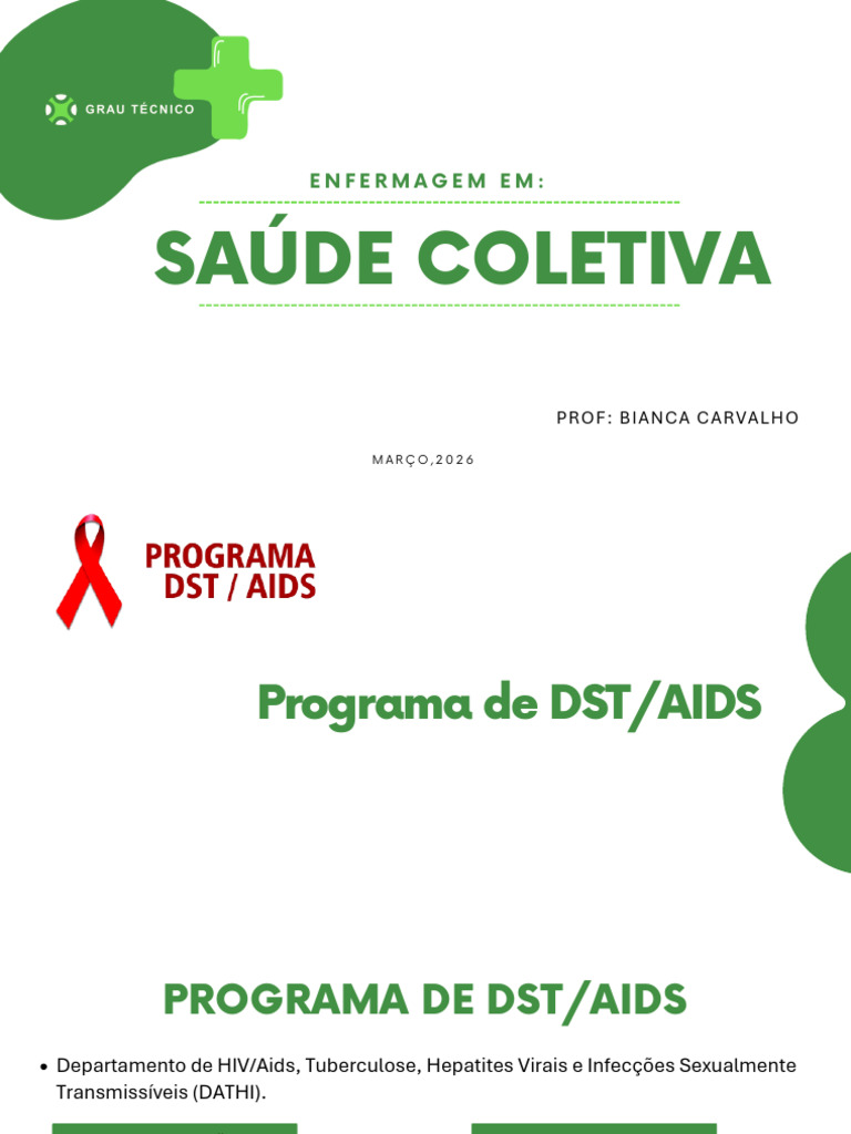 Programa de DST e AIDS | PDF | Infecção sexualmente transmissível | HIV ...