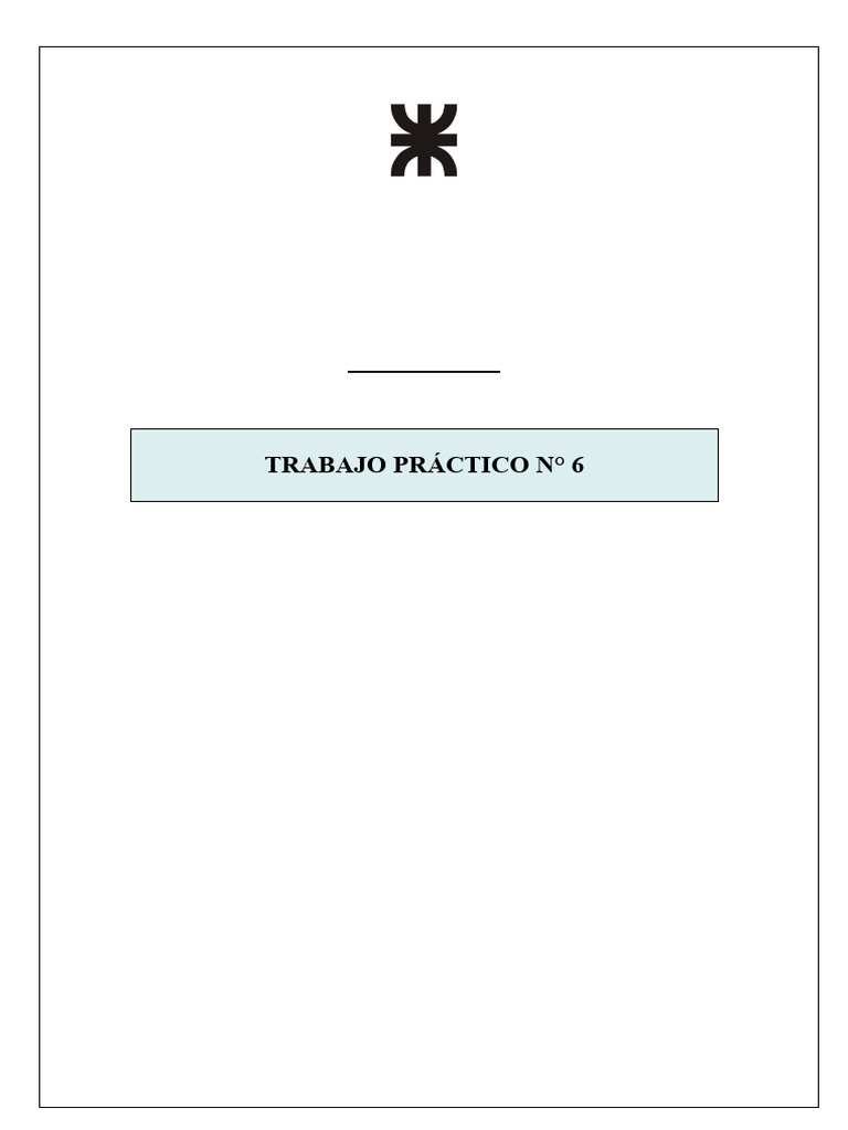 Caratula tp6 | PDF