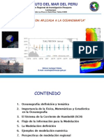 La Modelación Aplicada A La Oceanografia