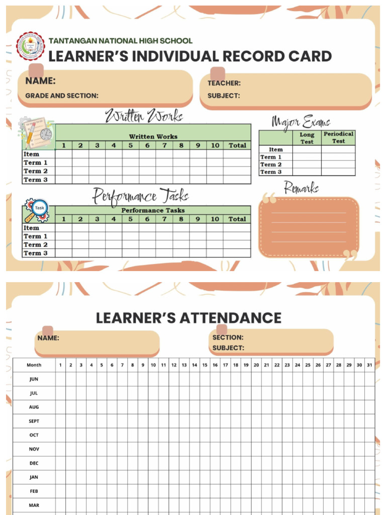 Individual Record Card | PDF