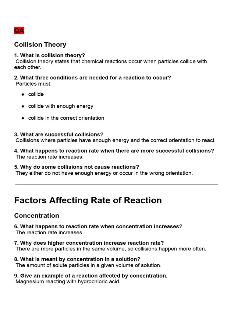 Notes - 2026-03-05T202722.875 | PDF | Reaction Rate | Chemical Reactions