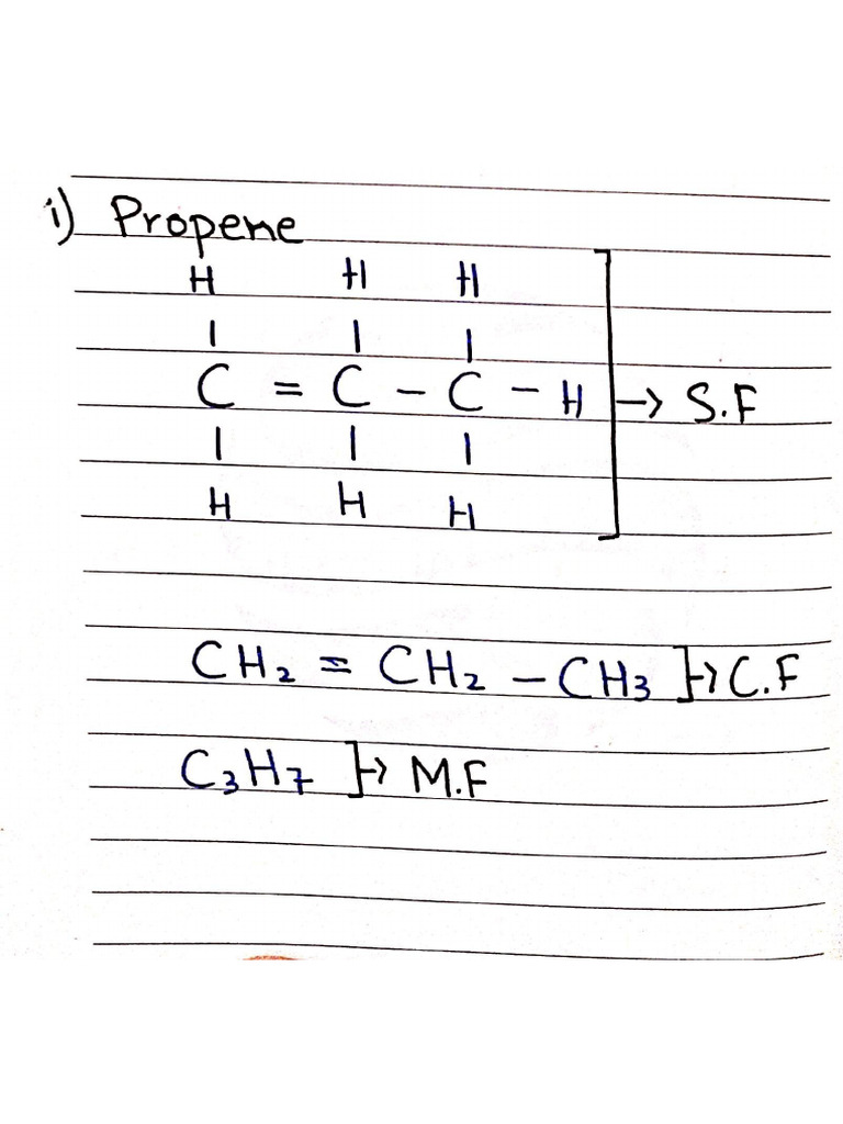 Structural, Condensed, And Molecular Formula | PDF