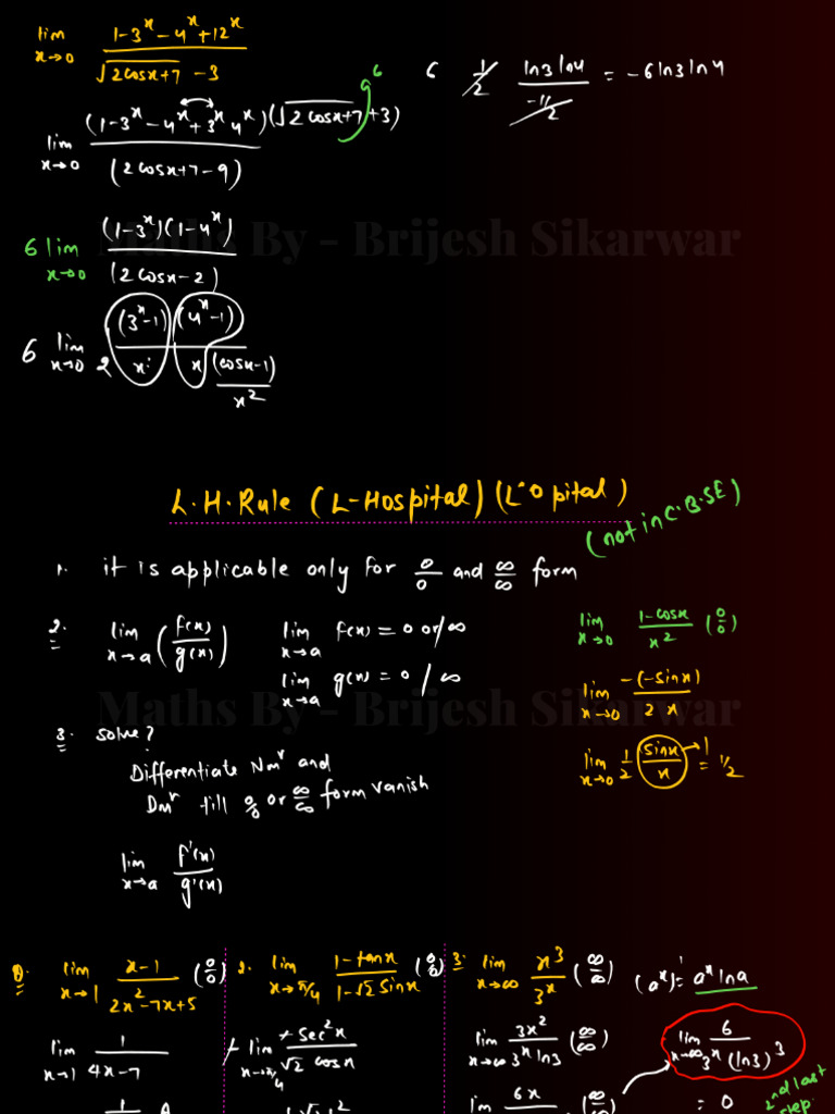 lec.9 LH Rule | PDF