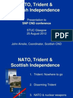 Nato Trident and Scottish Independence