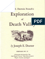 1982 #22 - Dr. E. Darwin French's Exploration of Death Valley