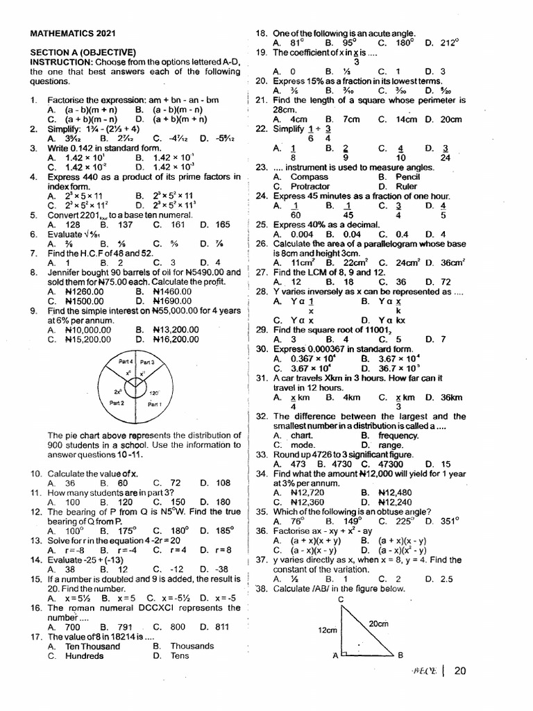 2021 Matheamtics | PDF