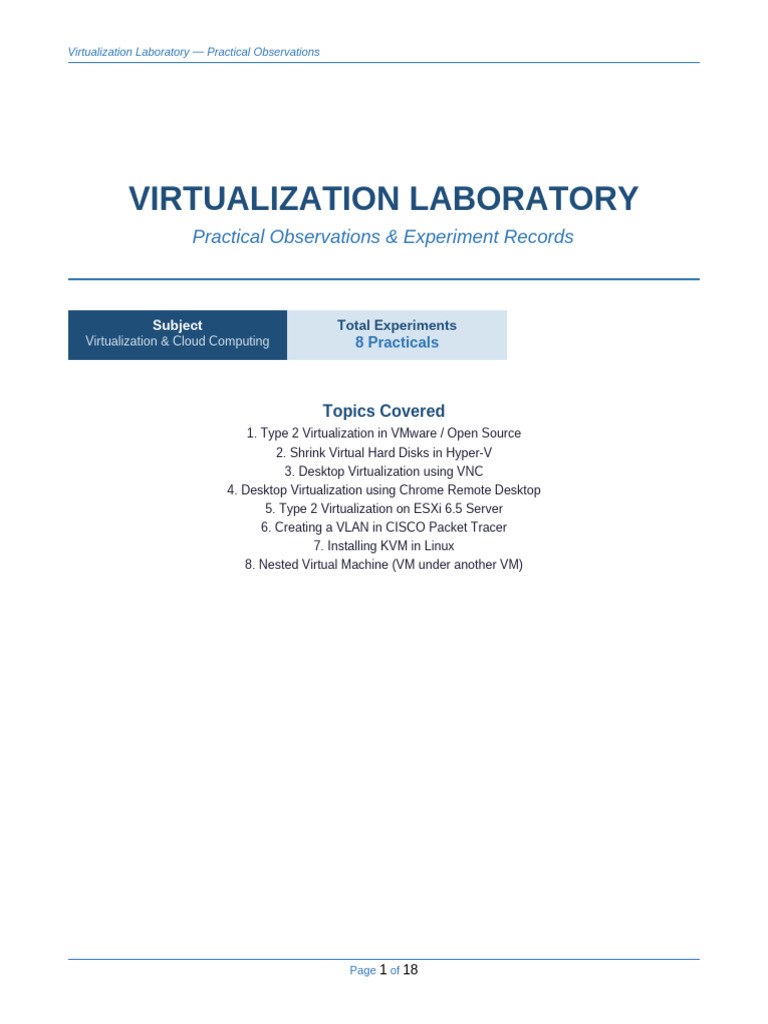 Virtualization_Practical_Observations | PDF | Virtual Machine ...