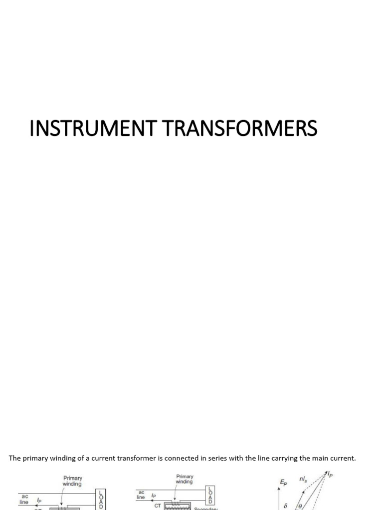 Instrument Transformer | PDF | Transformer | Physical Quantities