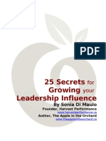 25 Secrets Growing Leadership Influence: For Your