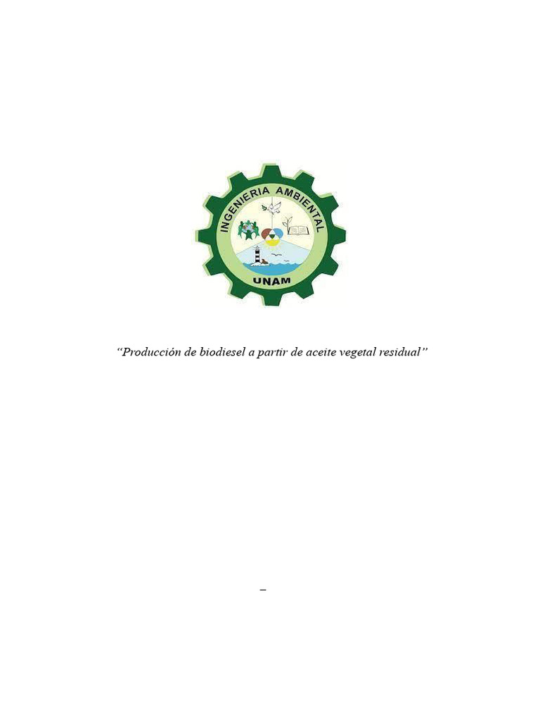 Informe Del Biodisel | PDF | Biodiésel | Glicerol