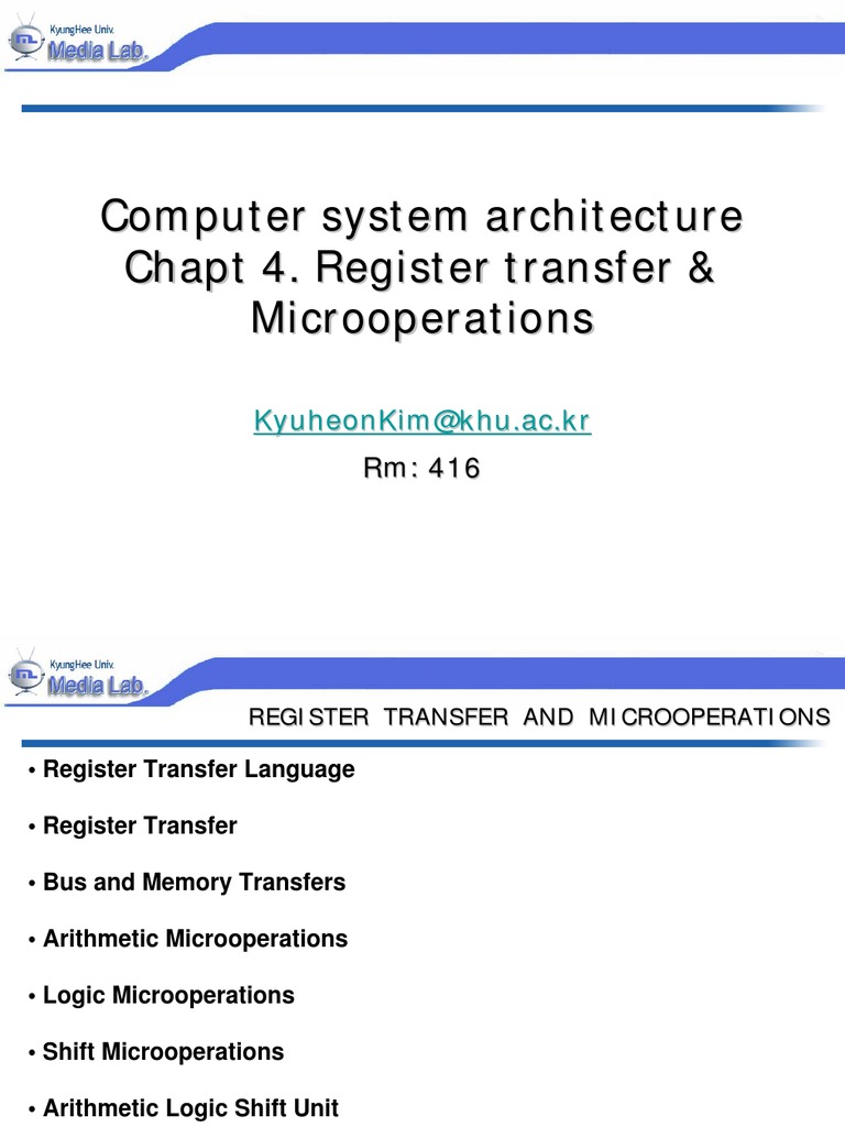 Computer System Architecture | PDF | Computers