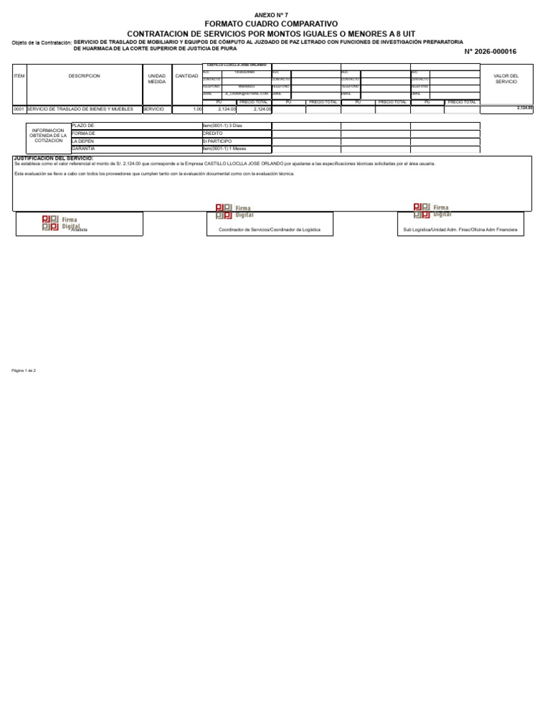 Anexo Nro 07 (1) | PDF | Business