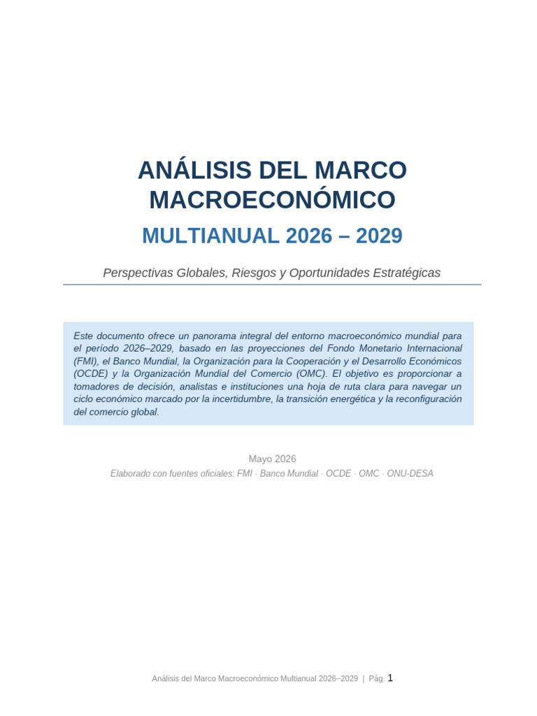Marco_Macroeconomico_2026_2029 | PDF | Fondo Monetario Internacional ...