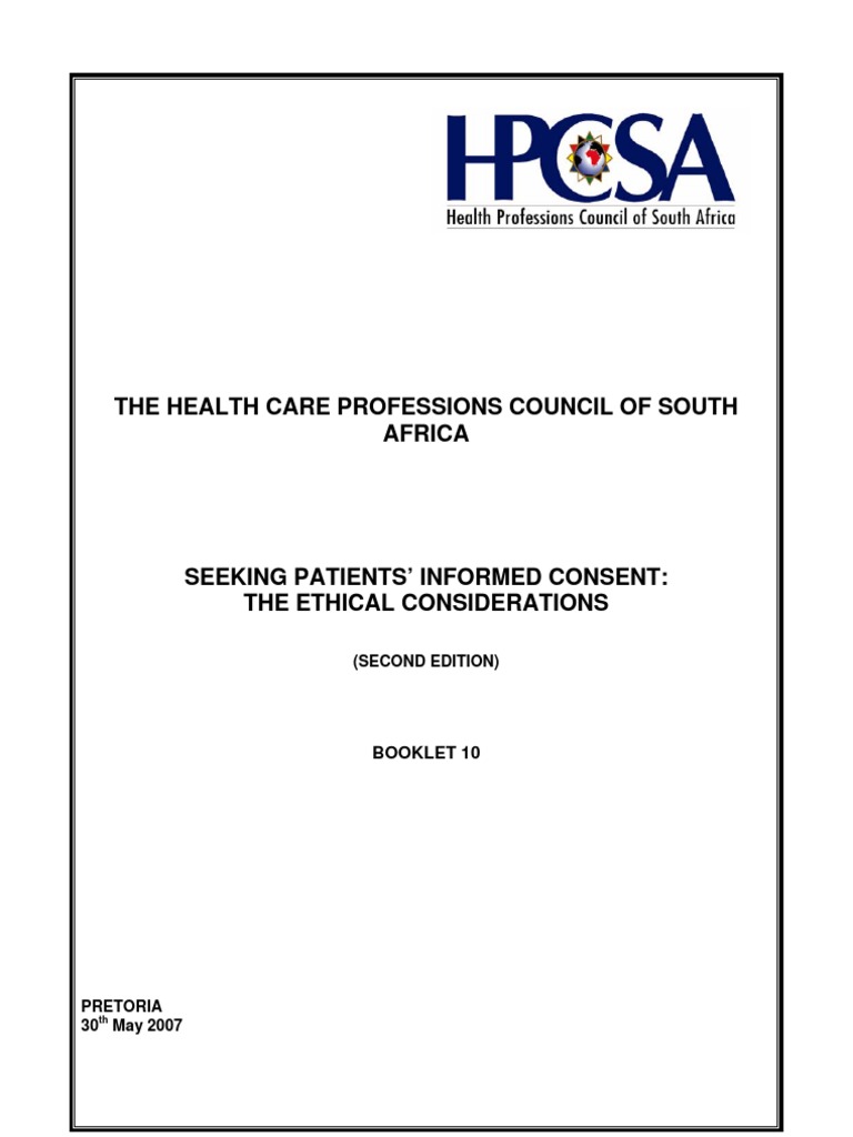 Informed Consent in Healthcare Ethics | PDF | Informed Consent | Consent