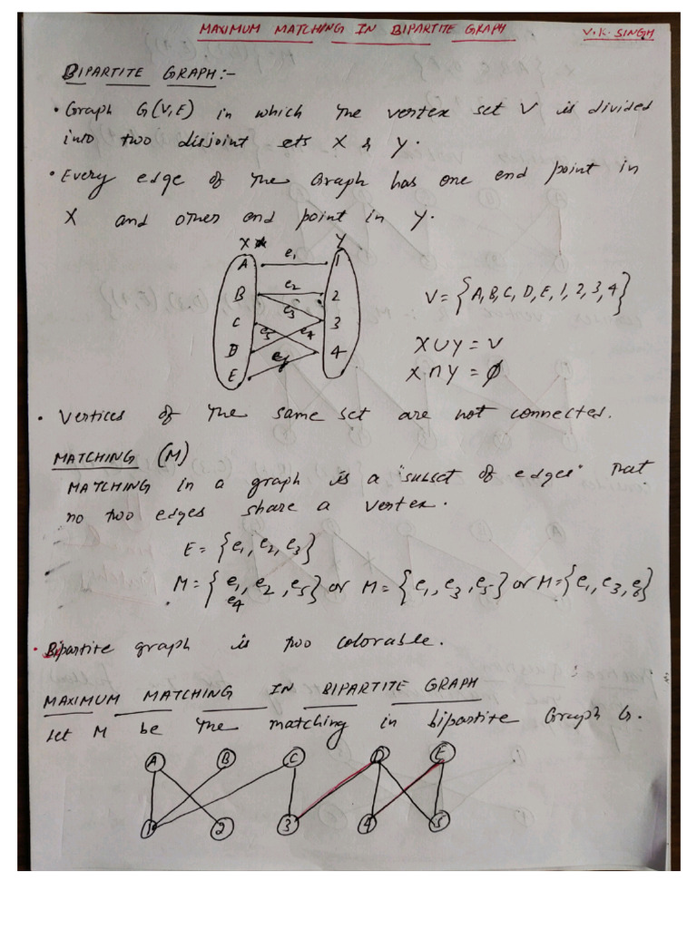 Bipartite Graph | PDF